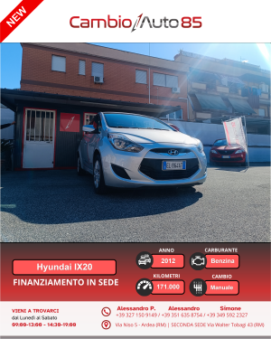 Hyundai iX20 1.4 90 CV Classic