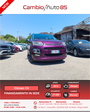 Citroen C3 Picasso BlueHDi 100 Exclusive Cinema