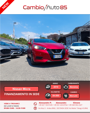 VENDUTA Nissan Micra 1.0L 12V 5 porte Business