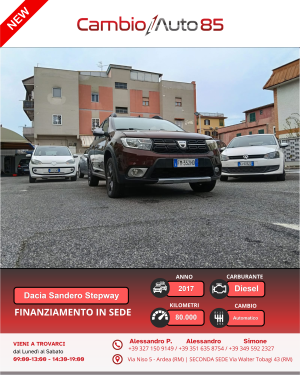 Dacia Sandero 1.5 dCi 8V 90CV S&S Serie Speciale Brave