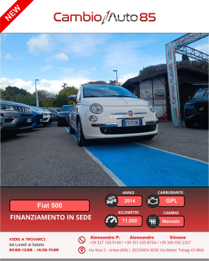 Fiat 500 1.2 EasyPower Pop Star